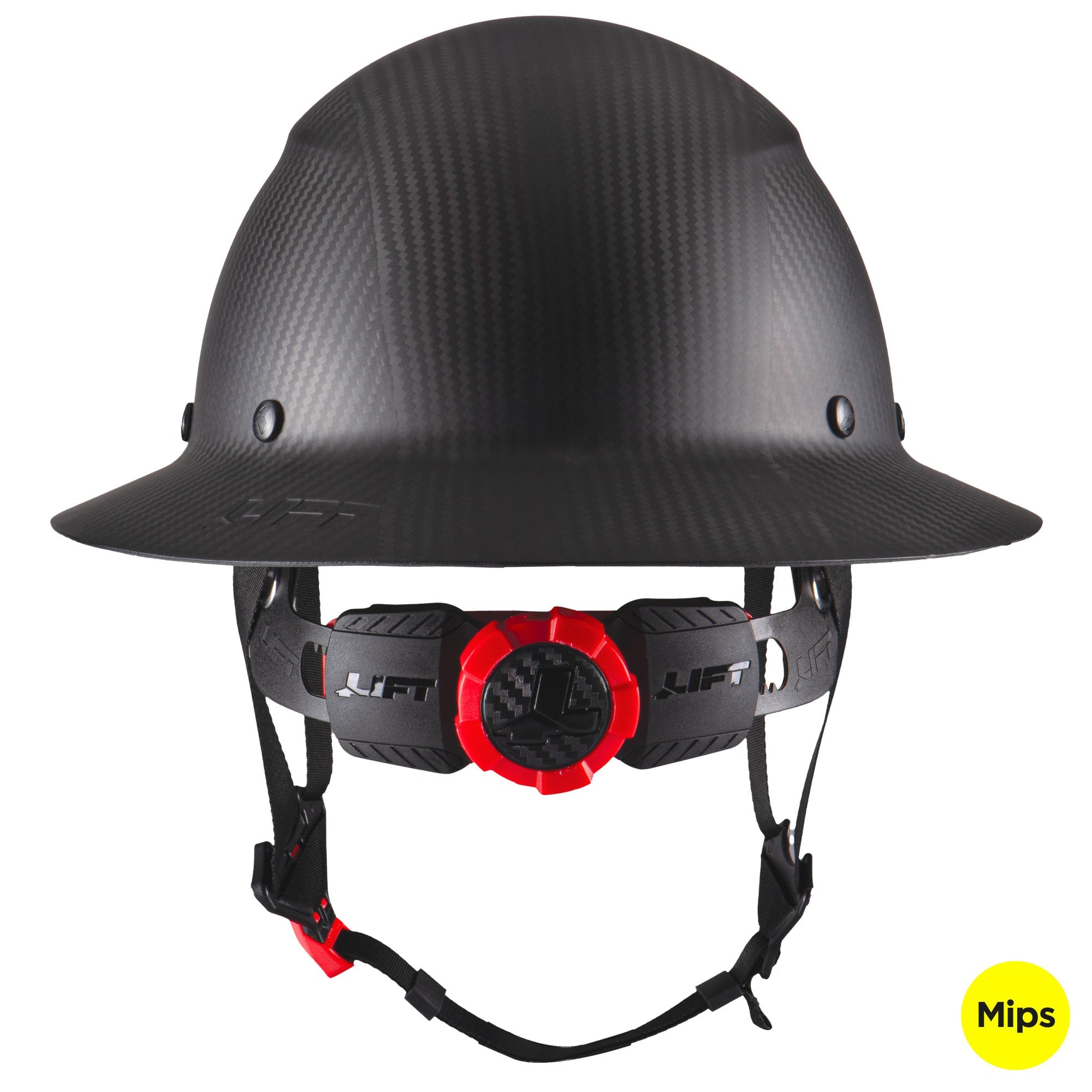 LIFT Safety DAX Full Brim Hard Hat with MIPS | Carbon Matte | ANSI Type I Class C