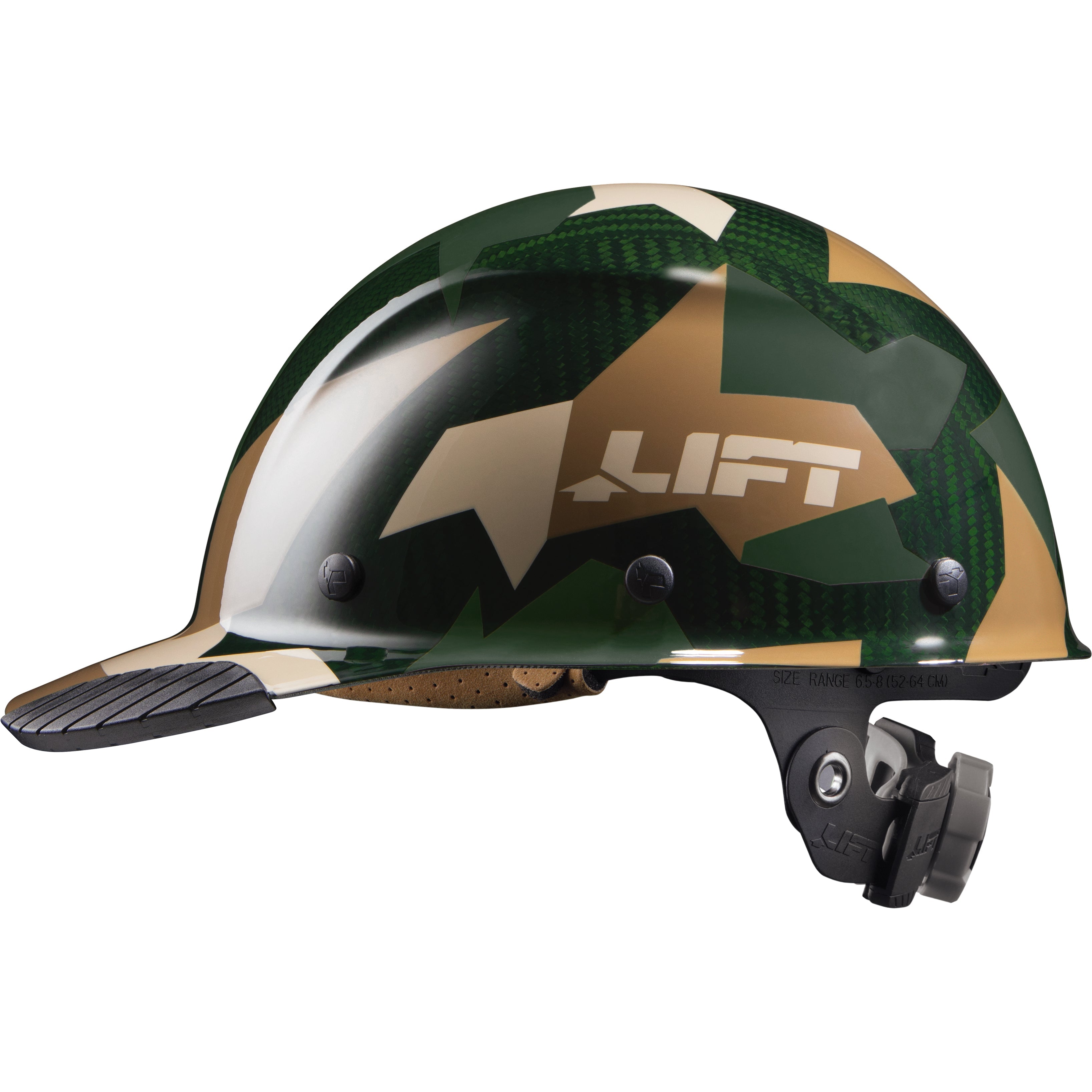 LIFT Safety DAX Jungle Carbon Fiber Cap Style Hard Hat | ANSI Type I Class C | EN 397