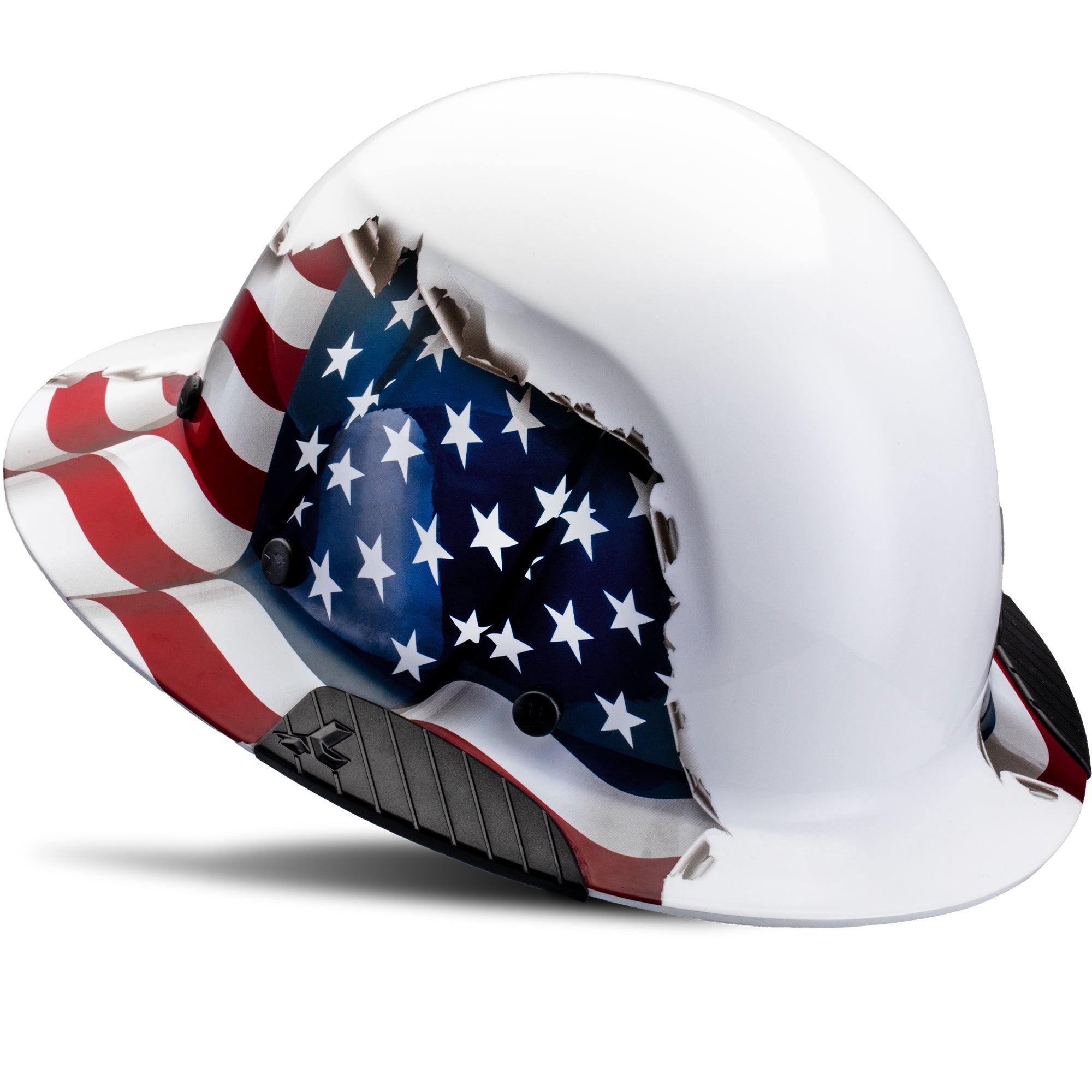 LIFT Safety DAX American Flag Full Brim Hard Hat | ANSI Type I Class G | EN 397