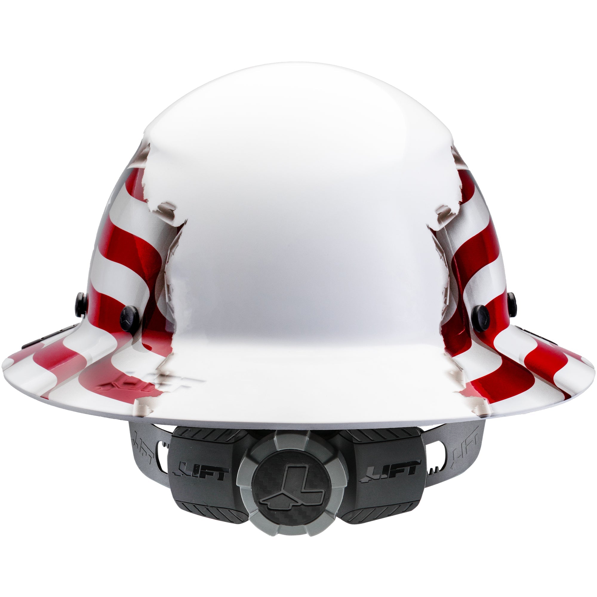 LIFT Safety DAX American Flag Full Brim Hard Hat | ANSI Type I Class G | EN 397