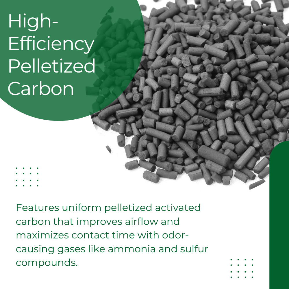 carbon for compost filter refill - premium pellet