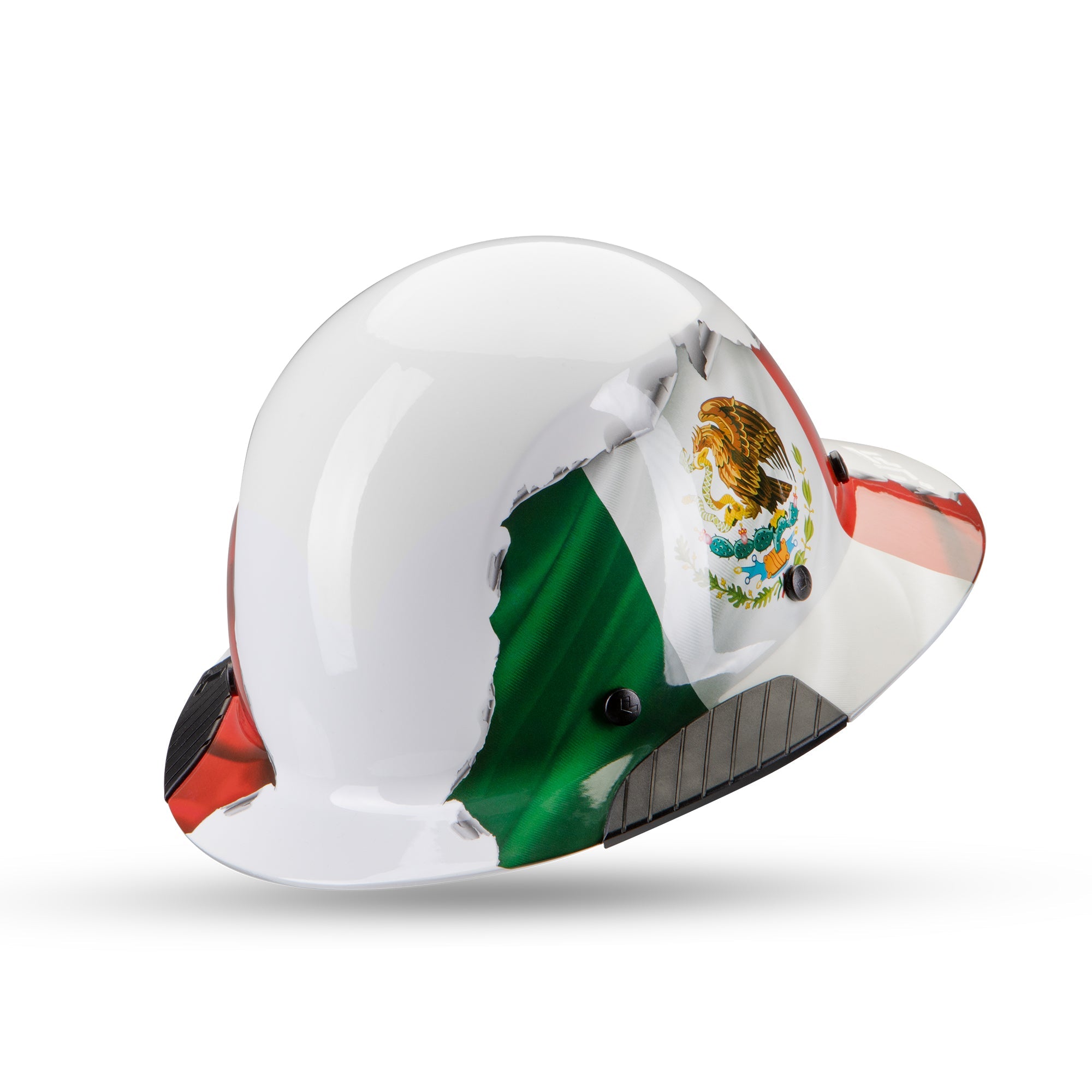 LIFT Safety DAX Mexican Flag Full Brim Hard Hat | ANSI Type I Class G | EN 397