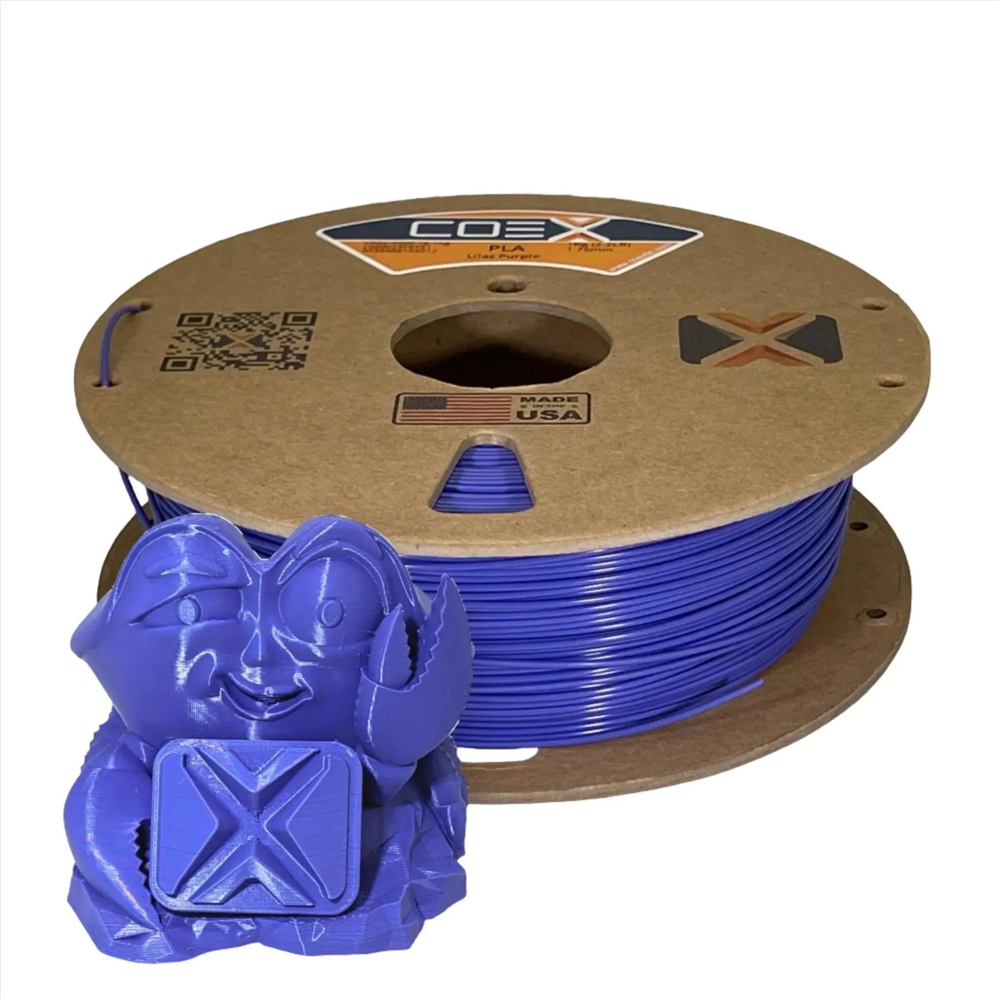COEX 3D PLA Filament – Lilac Purple – Easy Print, Smooth Finish 3D Printing Material