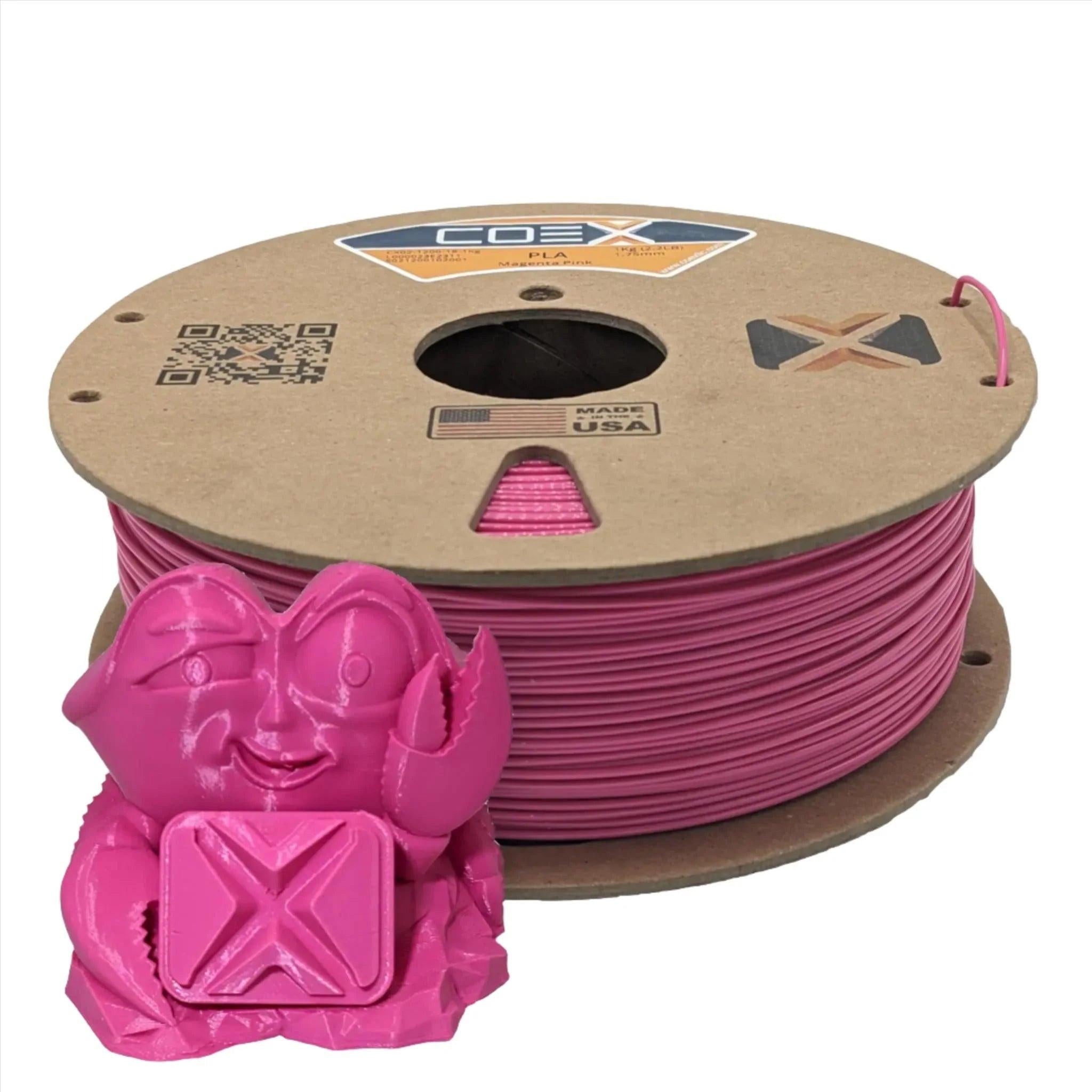 COEX 3D PLA Filament – Magenta Pink – Easy Print, Smooth Finish 3D Printing Material