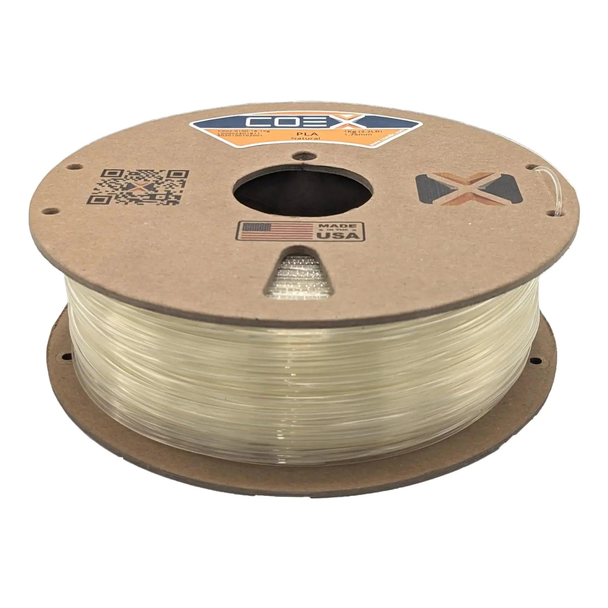 COEX 3D PLA Prime Filament – Natural (Off-White) – Smooth Finish, Easy Print PLA