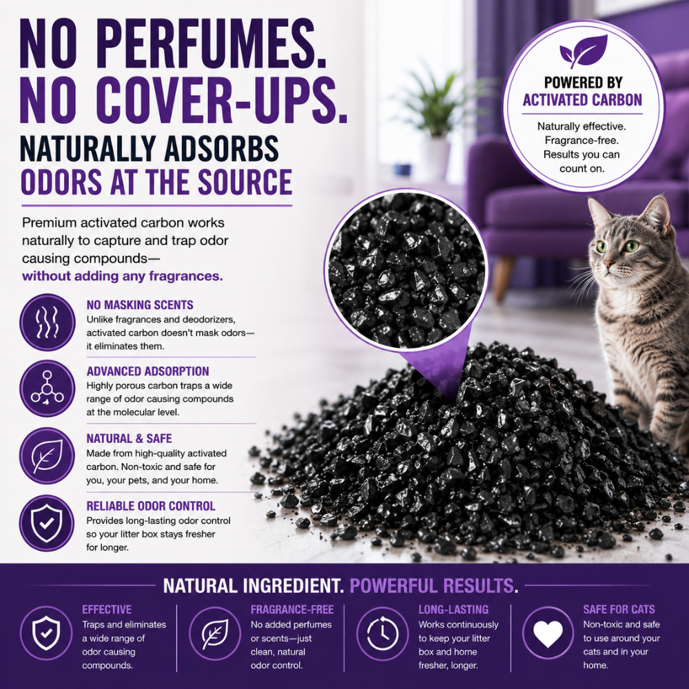 Activated charcoal for Litter Boxes
