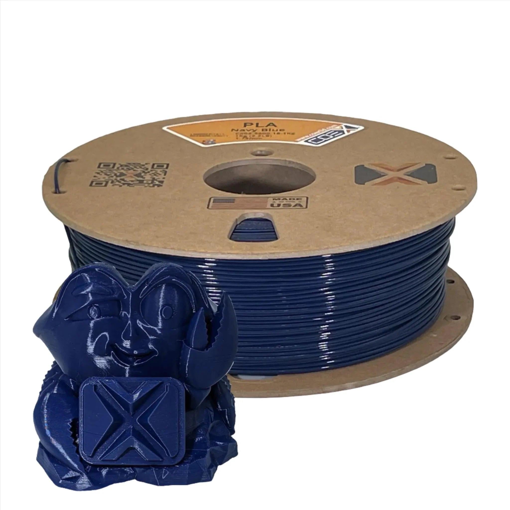 COEX 3D PLA Filament – Navy Blue – Easy Print, Smooth Finish 3D Printing Material