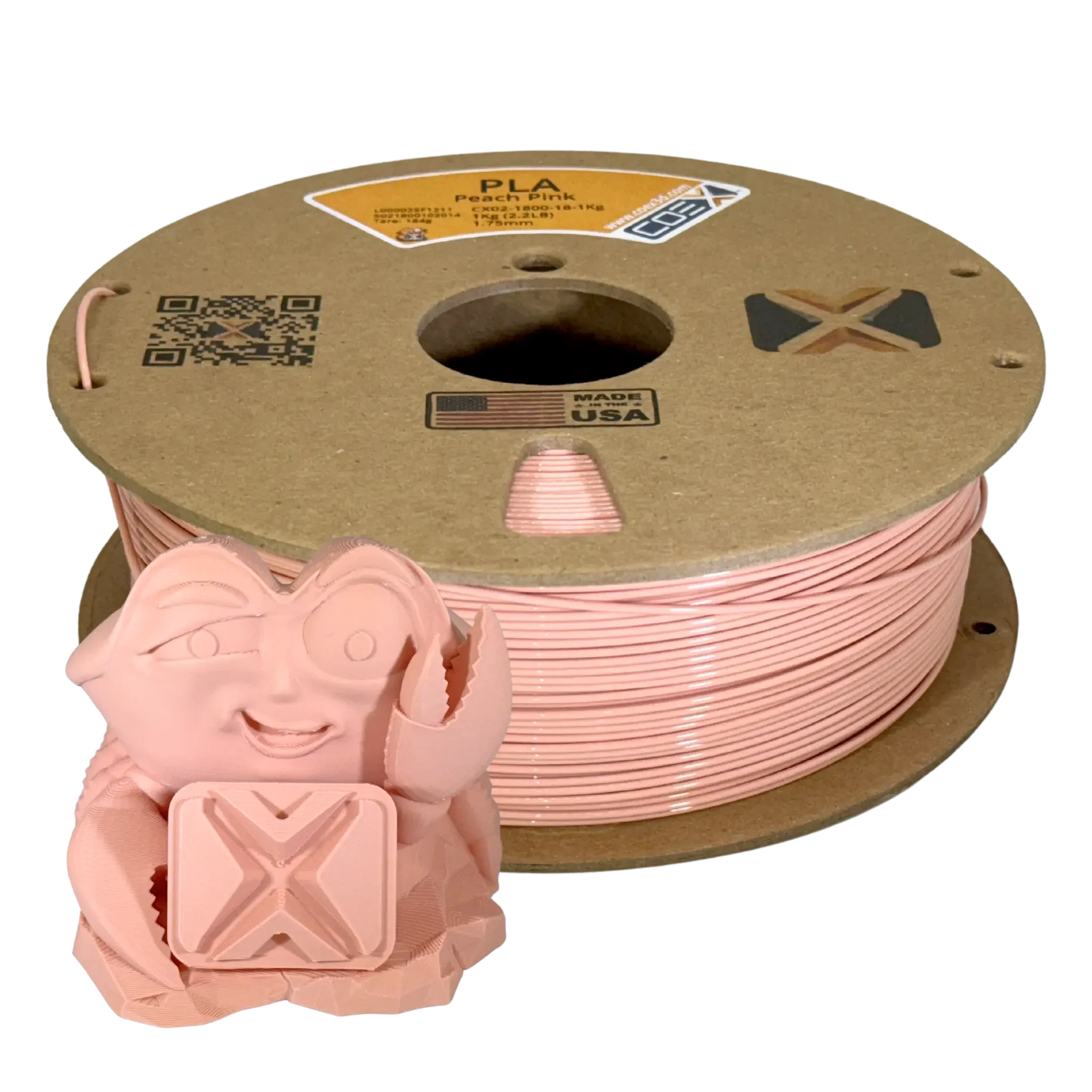 COEX 3D PLA Filament – Peach Pink – Easy Print, Smooth Finish 3D Printing Material