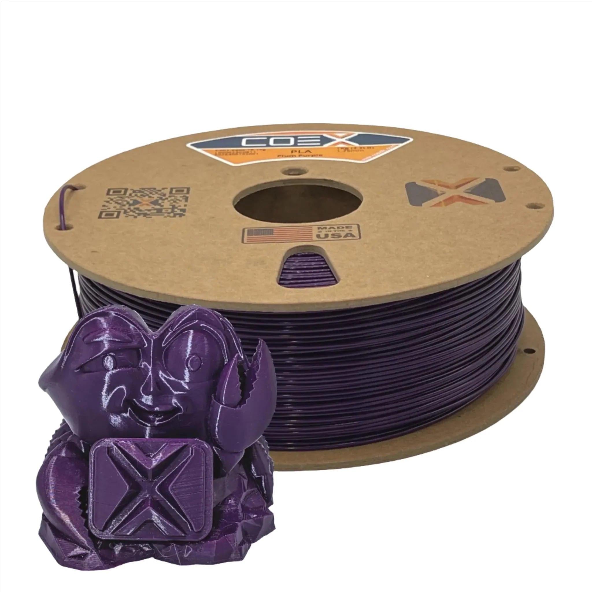 COEX 3D PLA Filament – Plum Purple – Easy Print, Smooth Finish 3D Printing Material
