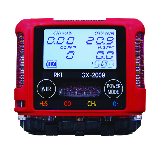 RKI GX-2009 Confined Space Multi Gas Monitor LEL, O2, H2S, & CO