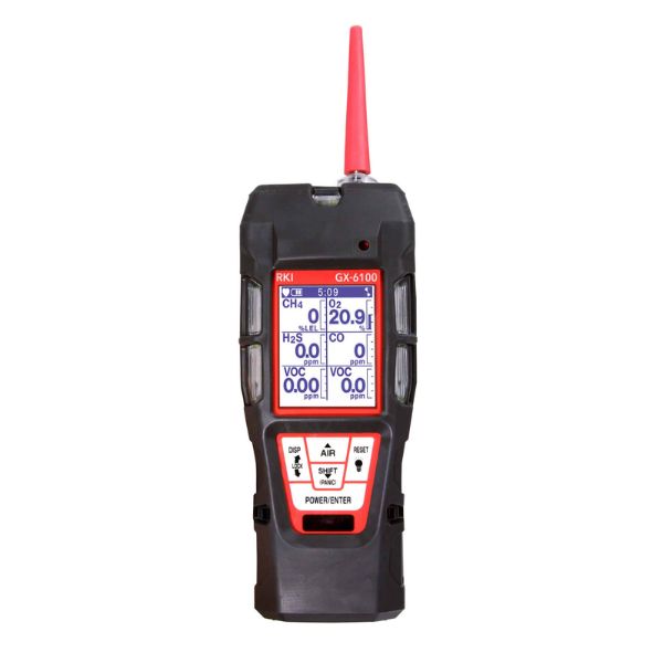 RKI GX-6100 VOC Monitor – 0-4,000 ppm PID, 10.6 eV Lamp – 72-61XBXX-C