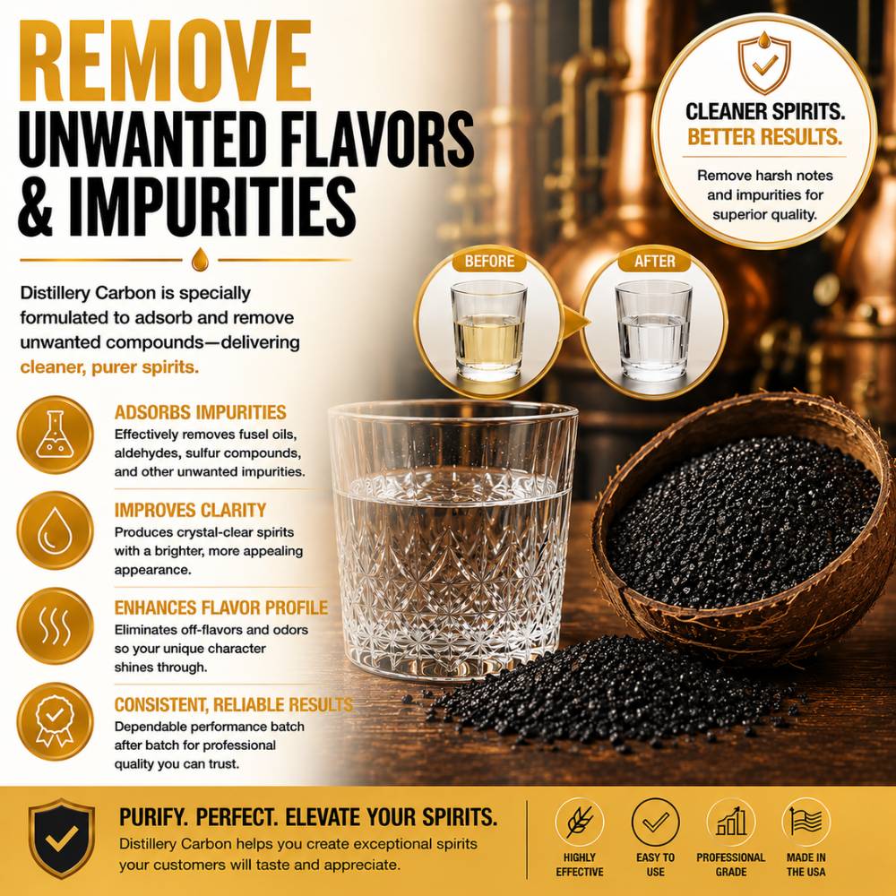 Activated Carbon for Distilleries and Spirits