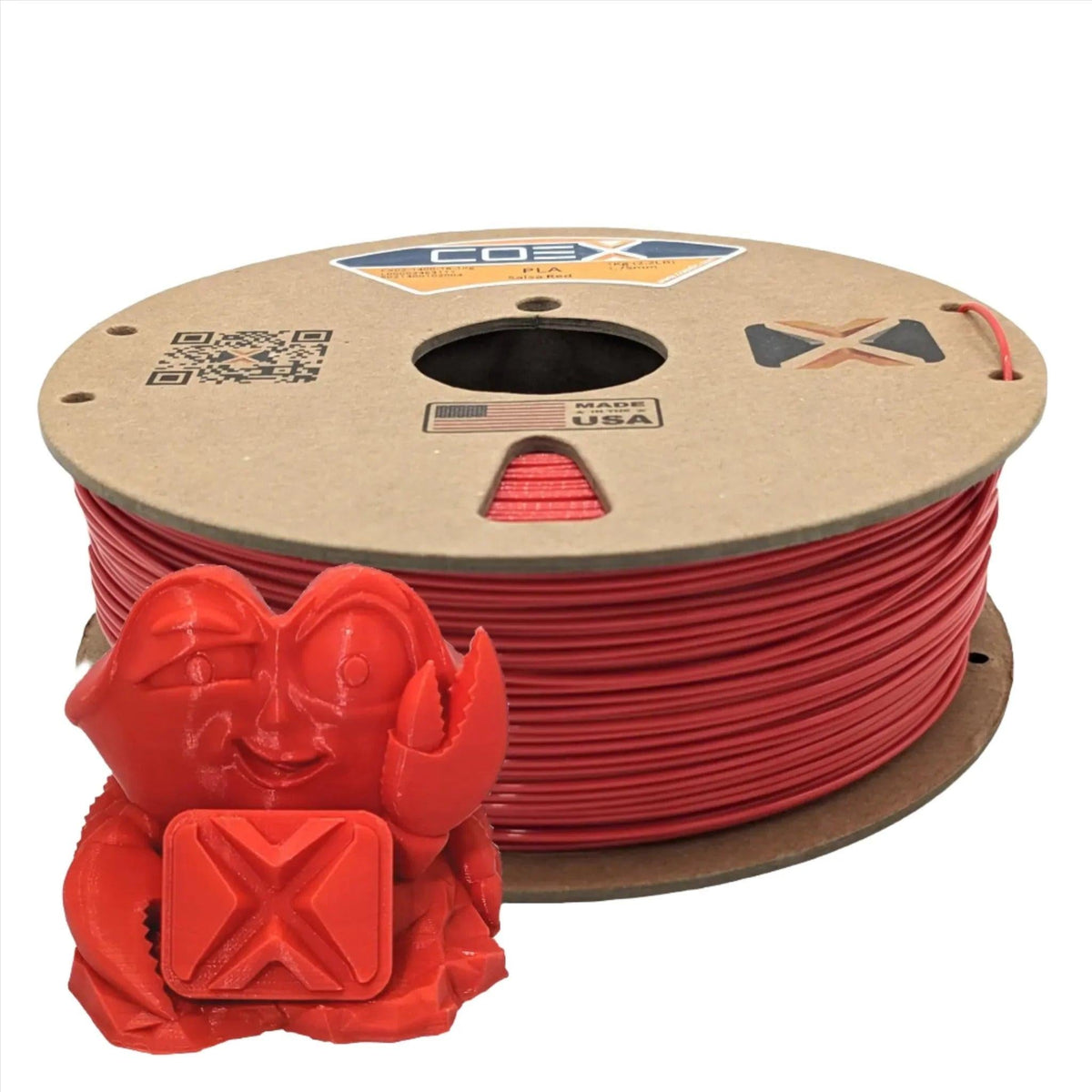 COEX 3D PLA Filament – Salsa Red – Easy Print, Smooth Finish 3D Printing Material