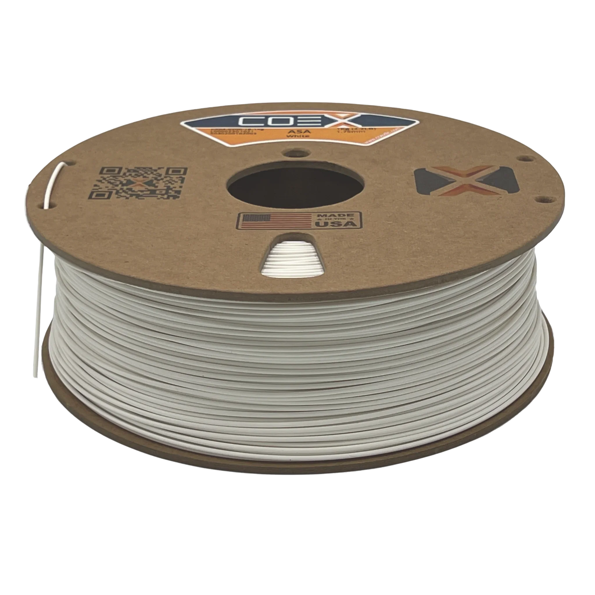 COEX 3D ASA Prime Filament – White – UV Resistant, Weather Durable 3D Printing Material