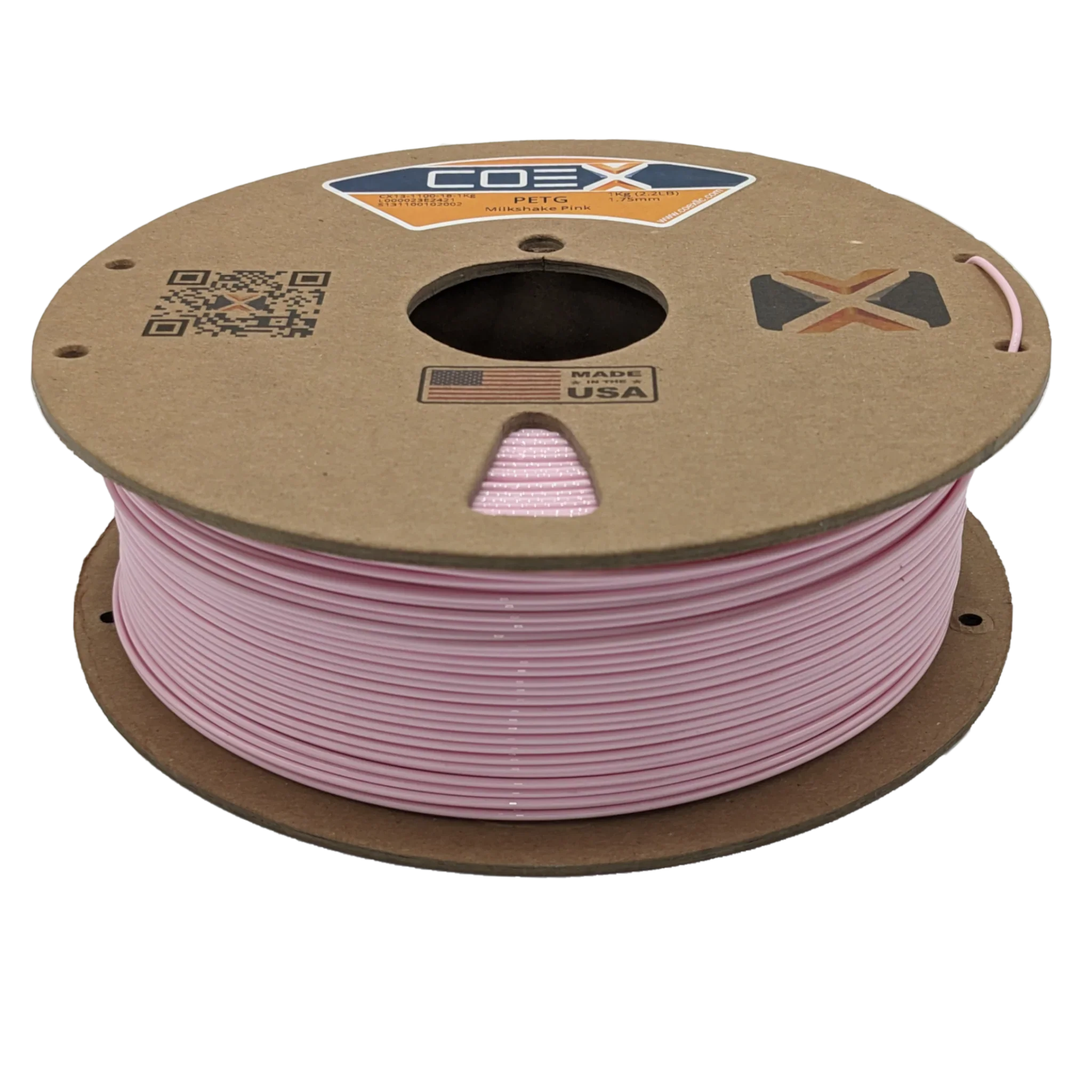 COEX 3D PETG Filament – Milkshake Pink – Durable, Low Warp 3D Printing Material