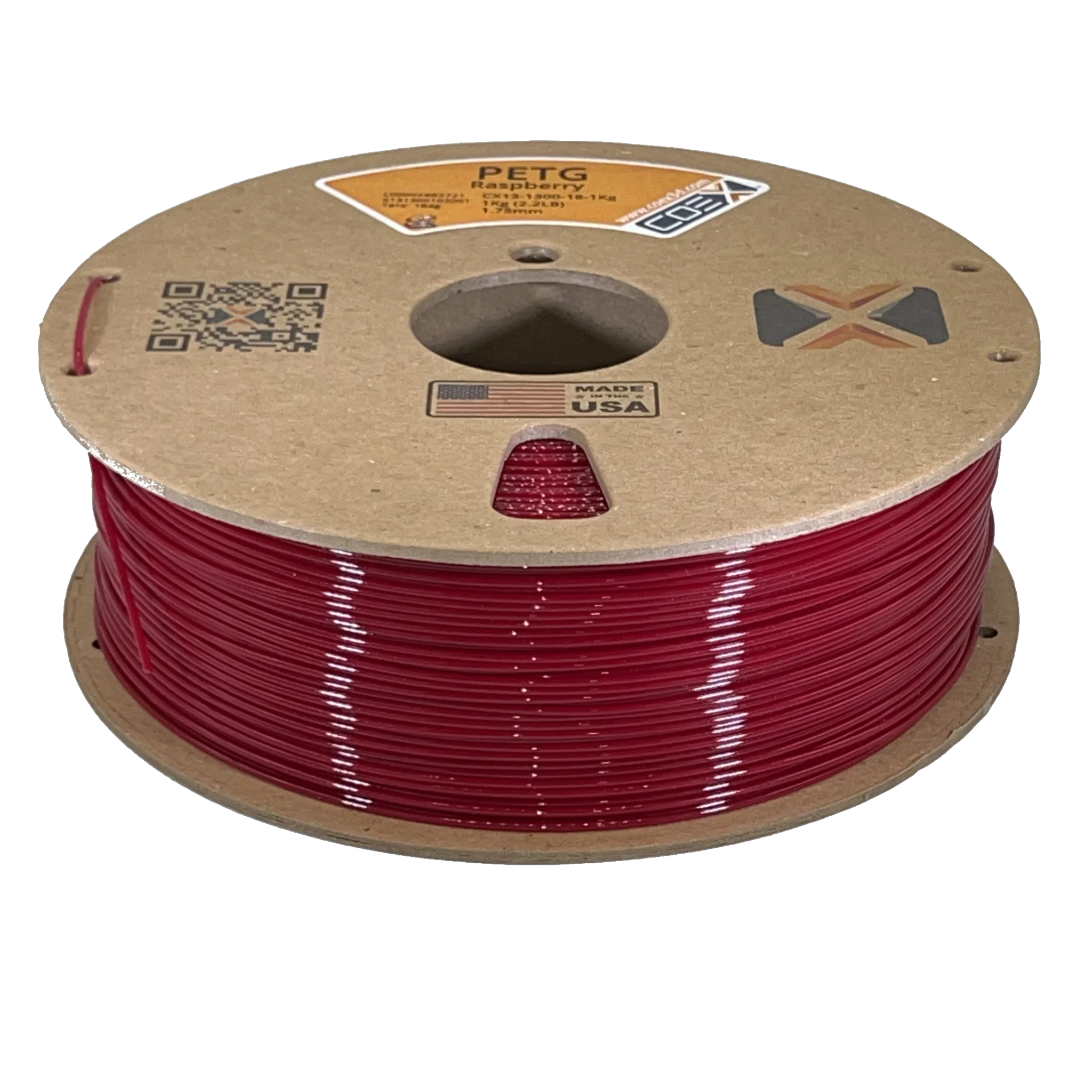 COEX 3D PETG Filament – Raspberry – Strong, Glossy, Easy Print Material