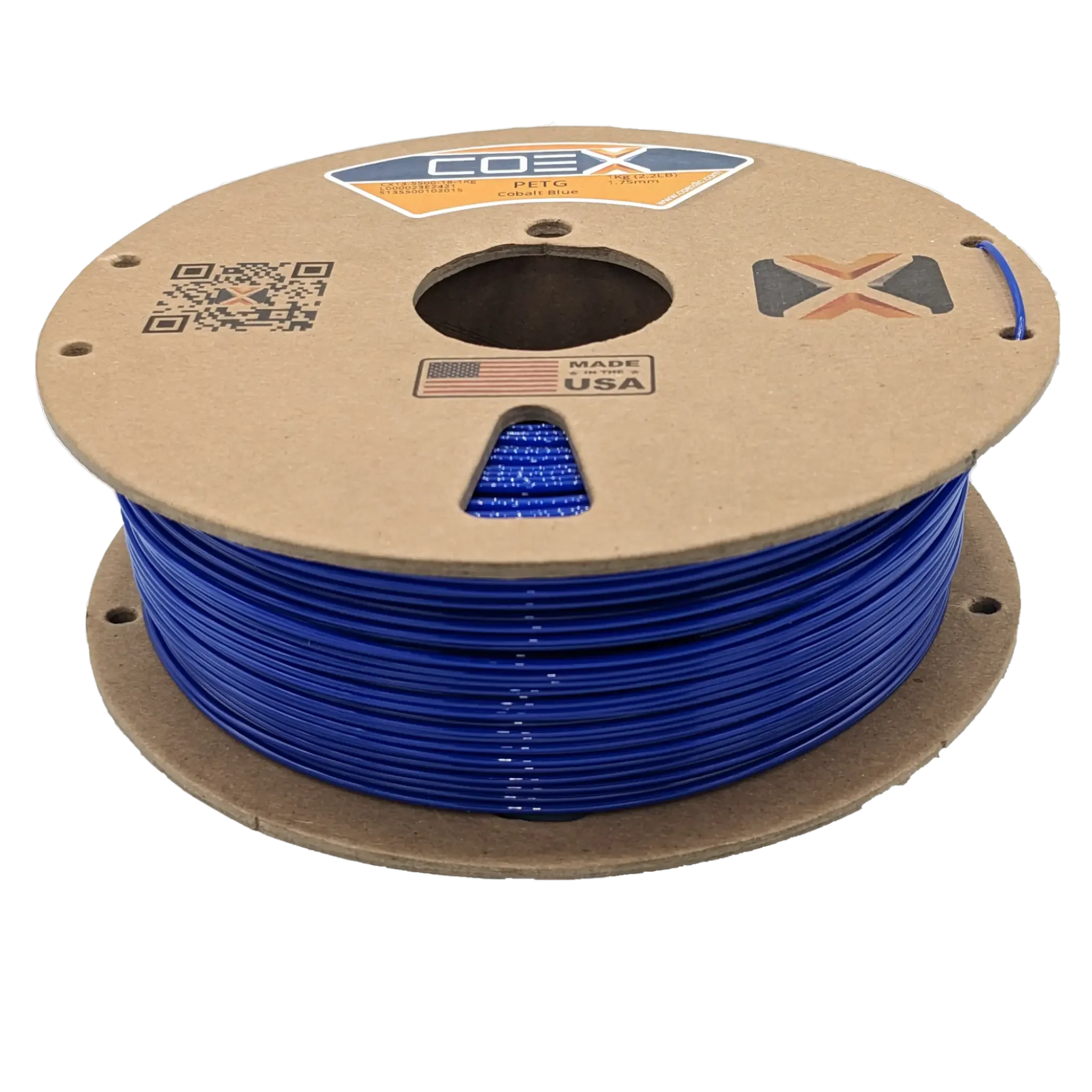COEX 3D PETG Filament – Cobalt Blue – Durable, Smooth Finish 3D Printing Material