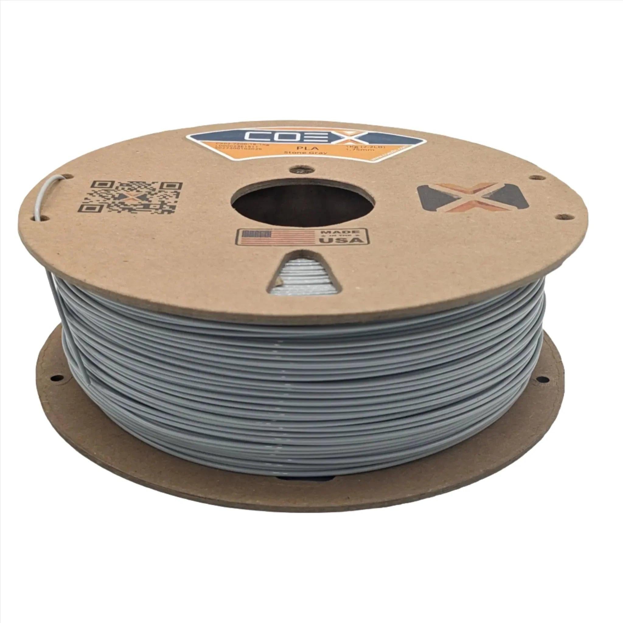COEX 3D PLA Filament – Stone Gray – Easy Print, Smooth Finish 3D Printing Material