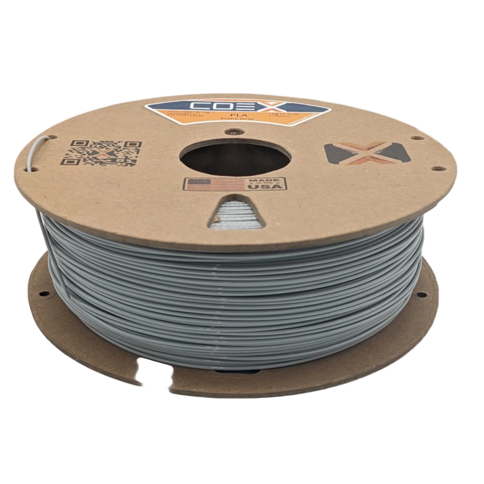 COEX 3D PLA Prime Filament – Stone Gray – Smooth Finish, Easy Print PLA