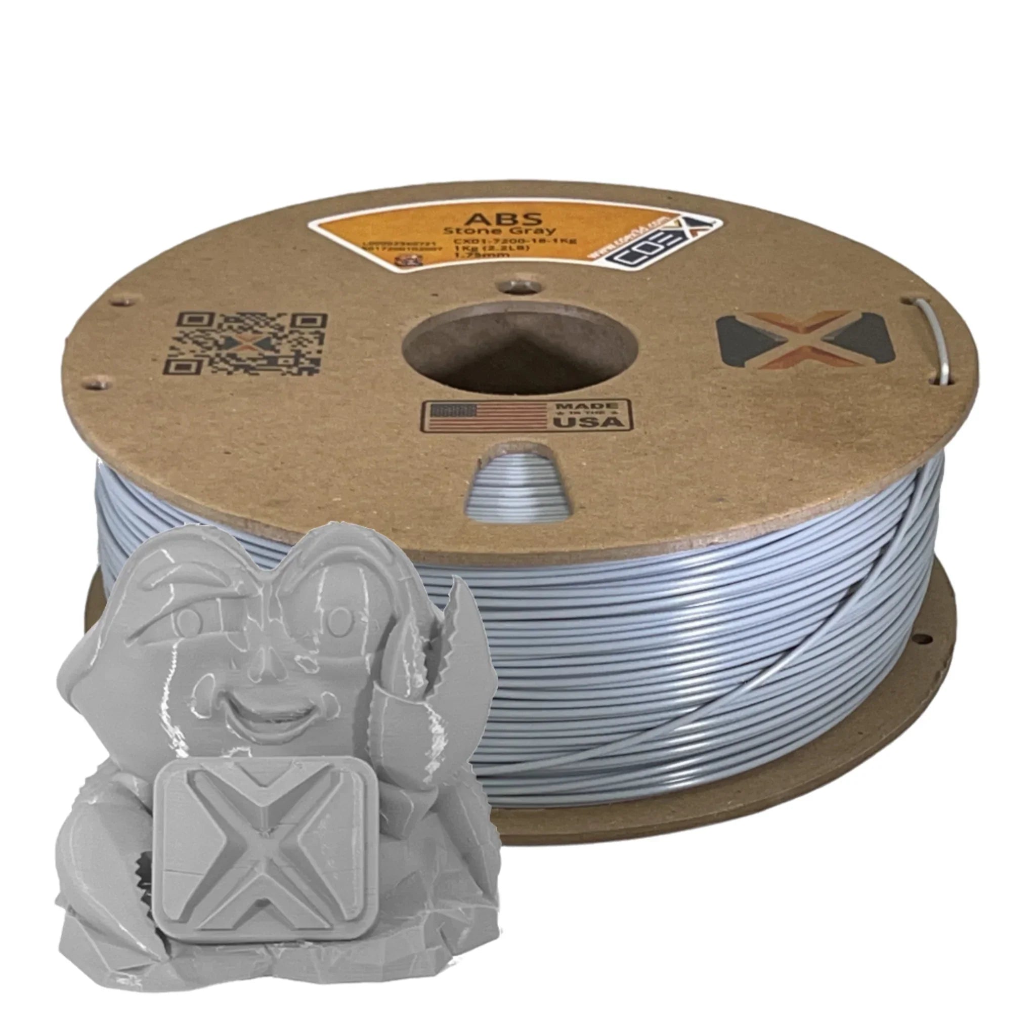 COEX 3D ABS Filament – Stone Gray – Heat Resistant, Durable 3D Printing Material