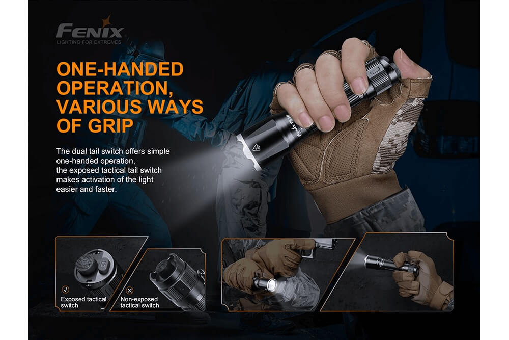 Fenix TK16 V2.0 Tactical Flashlight | 3100 Lumens | 36,100 Candela | USB-C