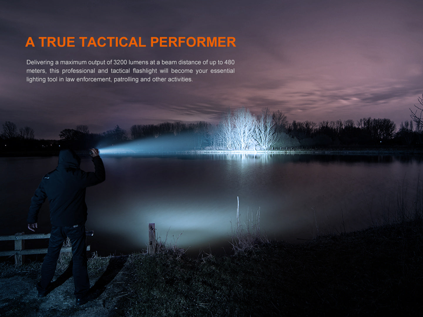 Fenix TK22R Rechargeable Tactical & Duty Flashlight | 3200 Lumens | Flexi-Sensa | IP68