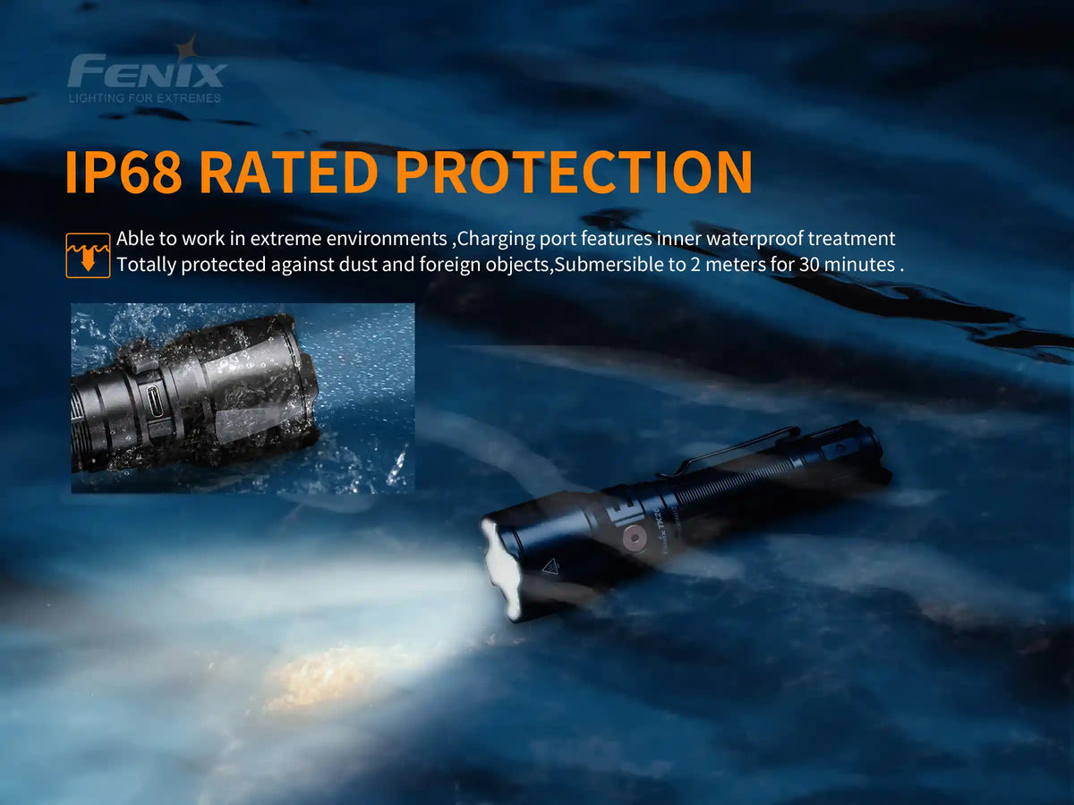 Fenix TK26R Tactical LED Flashlight | 1500 Lumens | White, Green & Red | IP68