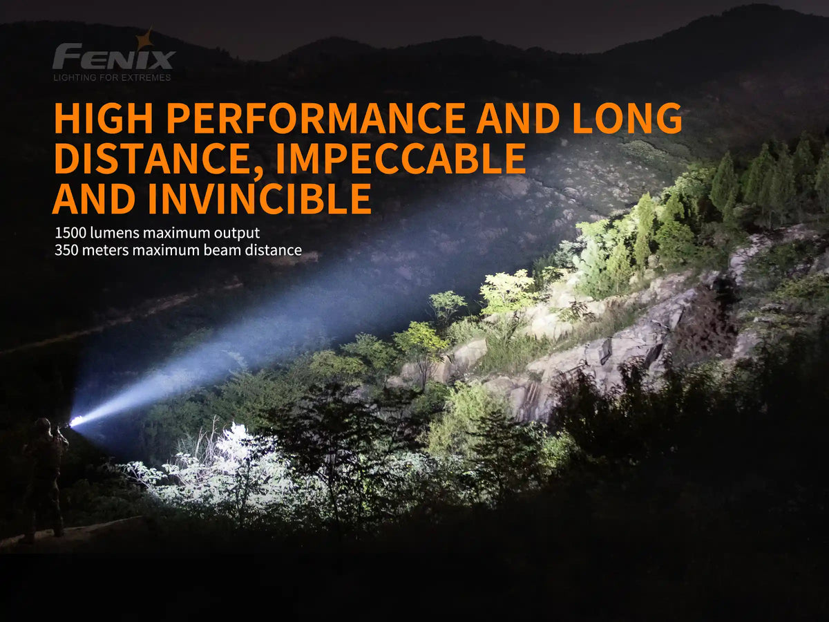 Fenix TK26R Tactical LED Flashlight | 1500 Lumens | White, Green & Red | IP68
