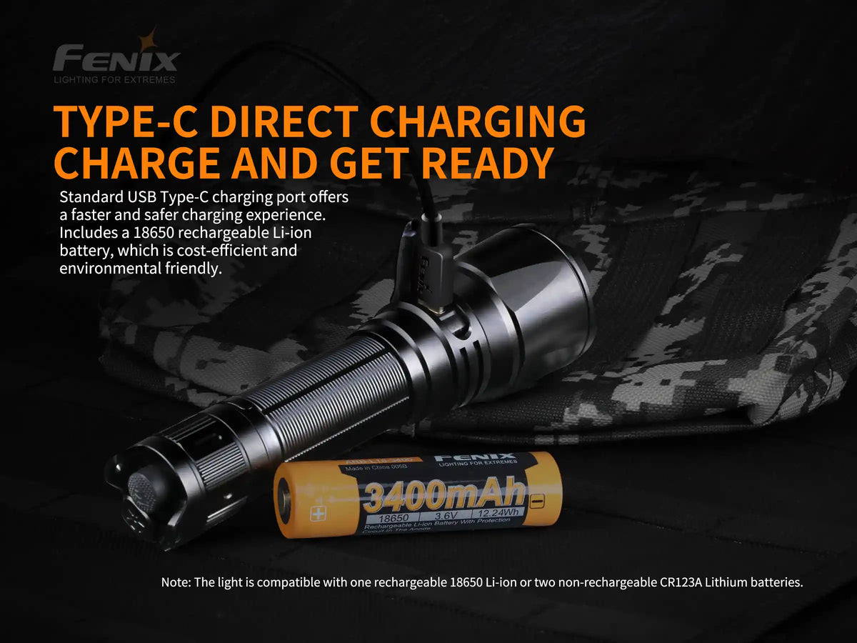 Fenix TK26R Tactical LED Flashlight | 1500 Lumens | White, Green & Red | IP68
