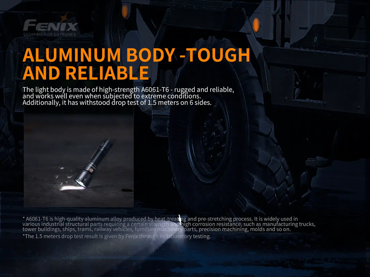 Fenix TK26R Tactical LED Flashlight | 1500 Lumens | White, Green & Red | IP68