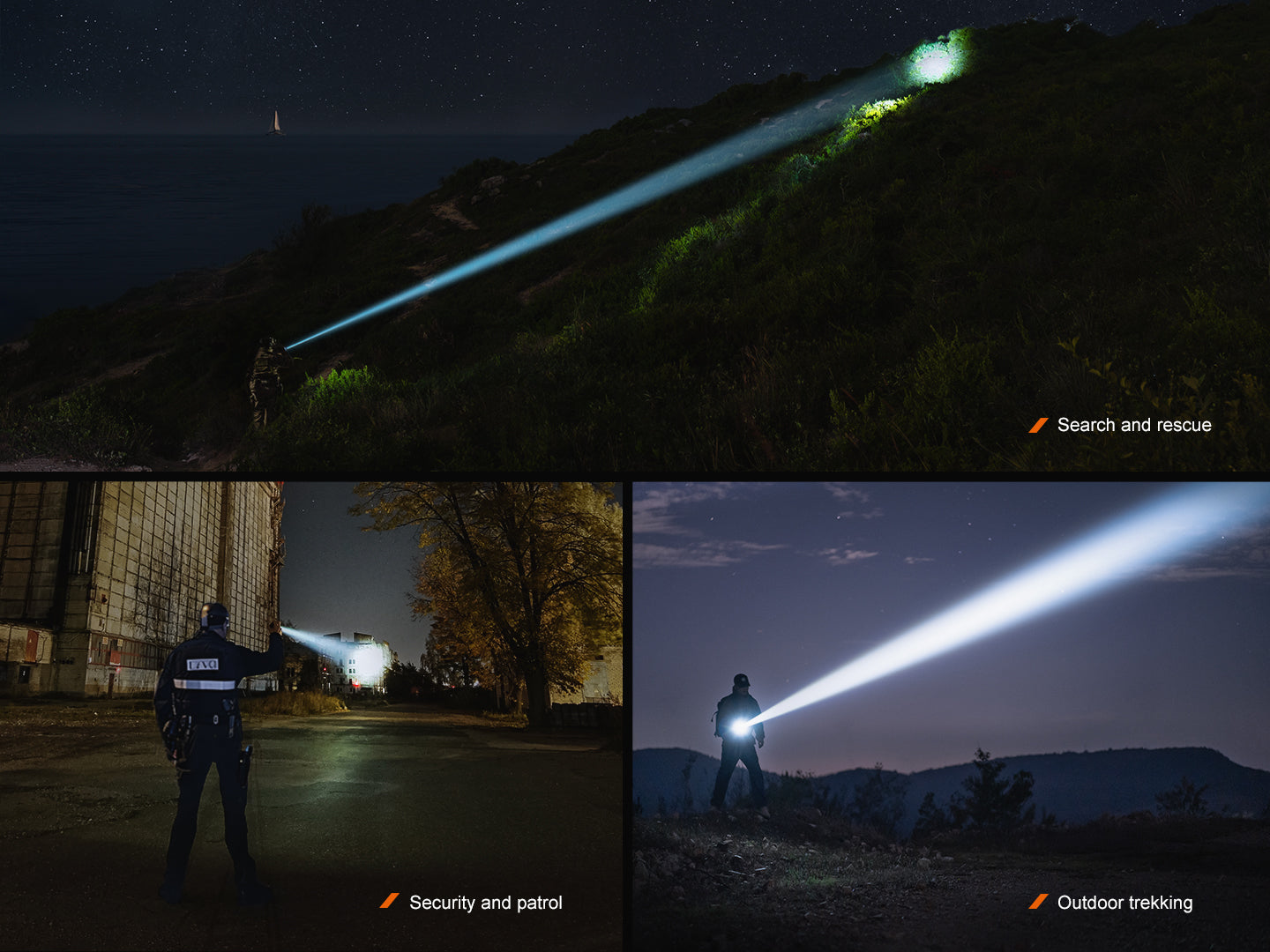 Fenix TK30R Tactical White Laser Rechargeable Flashlight | 500 Lumens | 1500m Beam | IP68