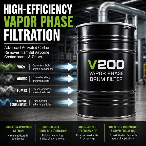 air filtration activated carbon drum filter