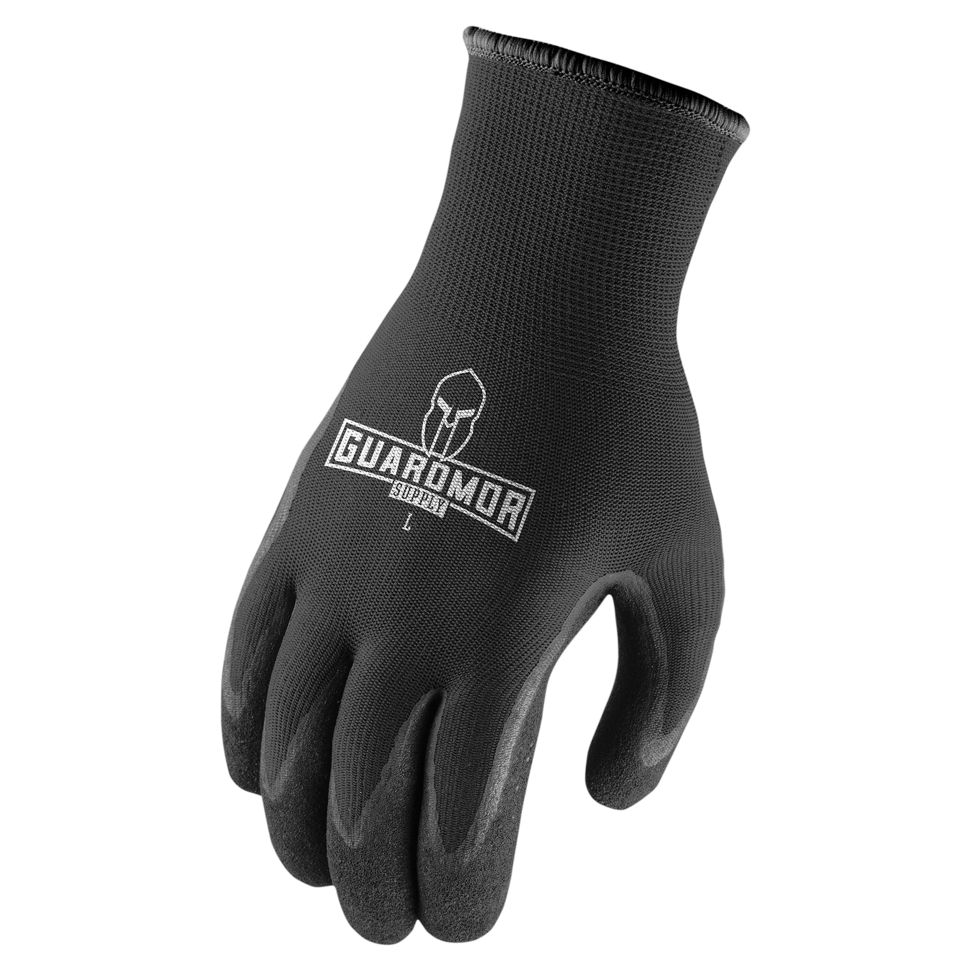 LIFT Safety Foam Nitrile Work Glove | 12-Pack | Black