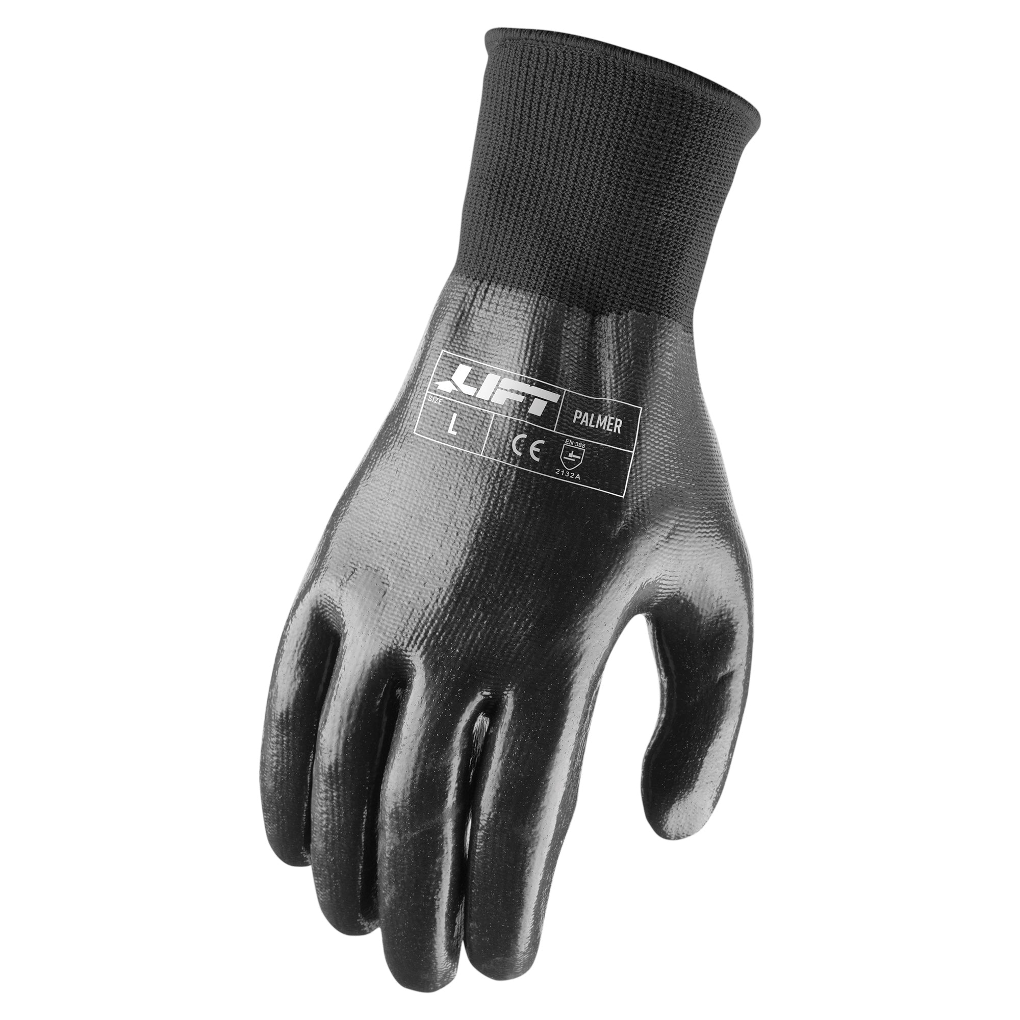 LIFT Safety Palmer Full Nitrile Work Glove | Micro Dot Grip | Chemical Resistant