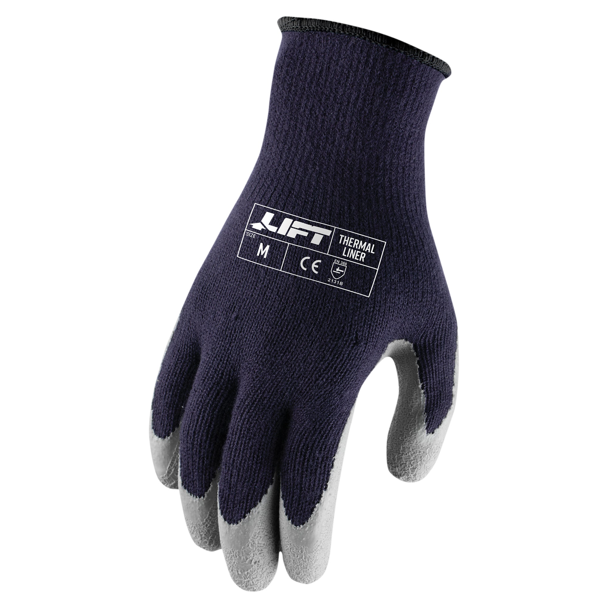 LIFT Safety Thermal Crinkle Latex Work Glove | Brushed Acrylic Lined