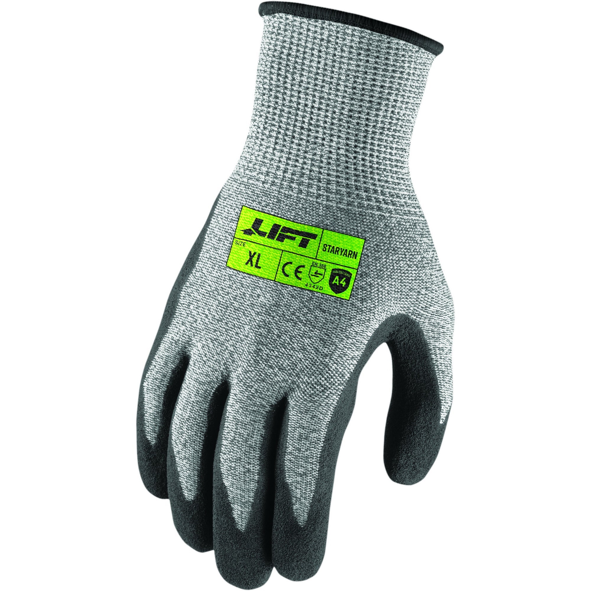 LIFT Safety StarYarn A4 Cut Resistant Glove | Nitrile Microfoam Palm
