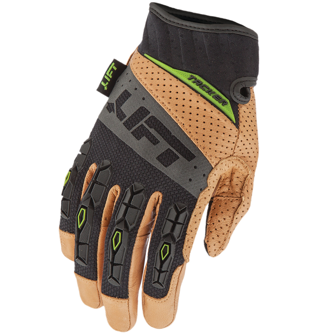 LIFT Safety TACKER Heavy Duty Leather Work Glove | Brown/Black