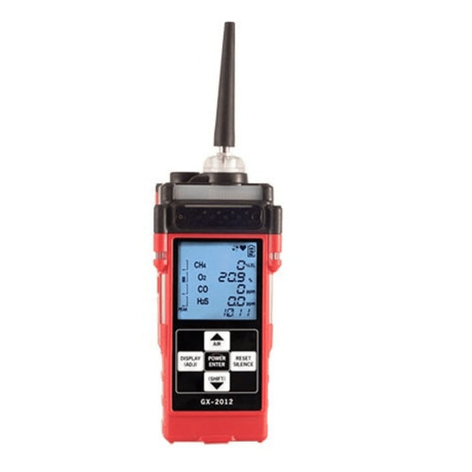 RKI GX-2012 Confined Space Multi-Gas Monitor LEL, O2, H2S, CO - activated carbon depot