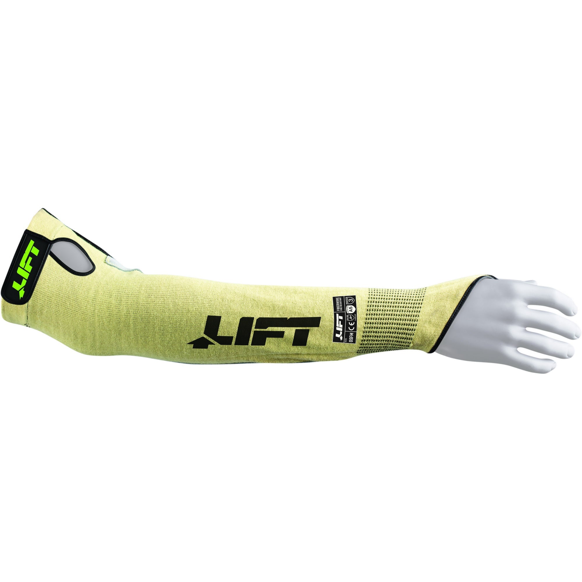 LIFT Safety FiberWire FR Sleeve A5 | Cut & Fire Resistant | 18" Forearm