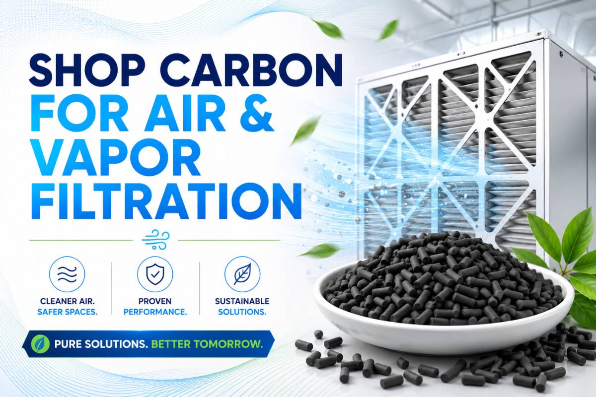 shop carbon for air and vapor filtration